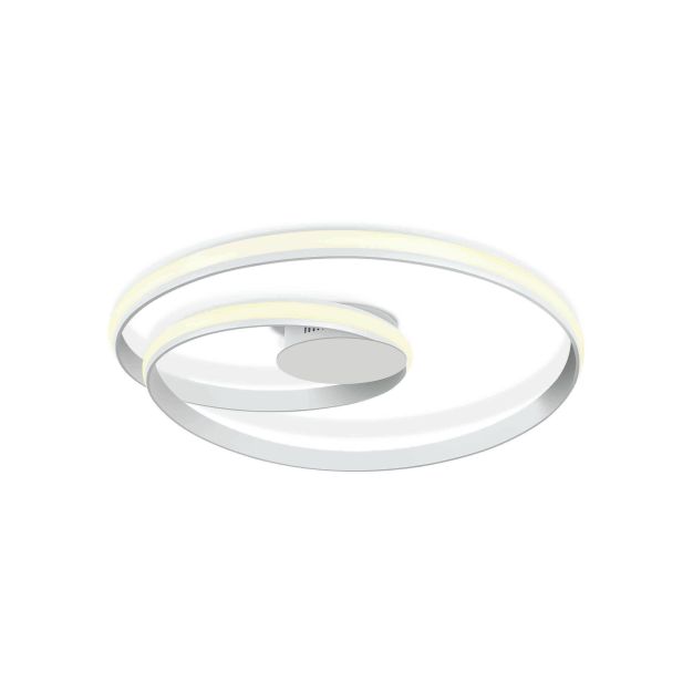 ONE Light Swirl - plafonnier - Ø 58 x 9,5 cm - 30W LED incl. - blanc