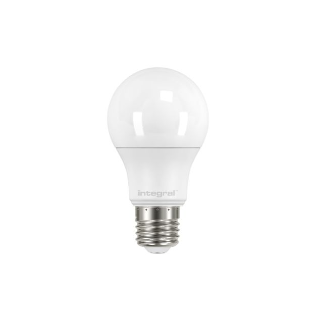 Ampoule LED intégrée - Ø 6 x 10,8 cm - E27 - 8,6W non-dégradable - 2700K - verre laiteux