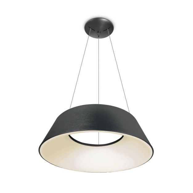 ONE Light Mushroom - lampe suspendue - Ø 60 x 218,5 cm - 60W LED incl. - anthracite brossé