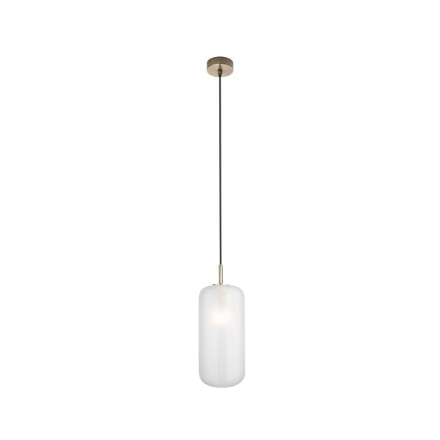 Maxlight Smooth - lampe suspendue - Ø 16 x 165 cm - or brossé