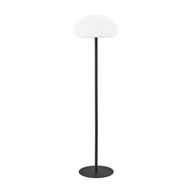 Nordlux Sponge - lampadaire - rechargeable par câble USB - Ø 34 x 126 cm - 6,8W LED dimmable incl - blanc et noir