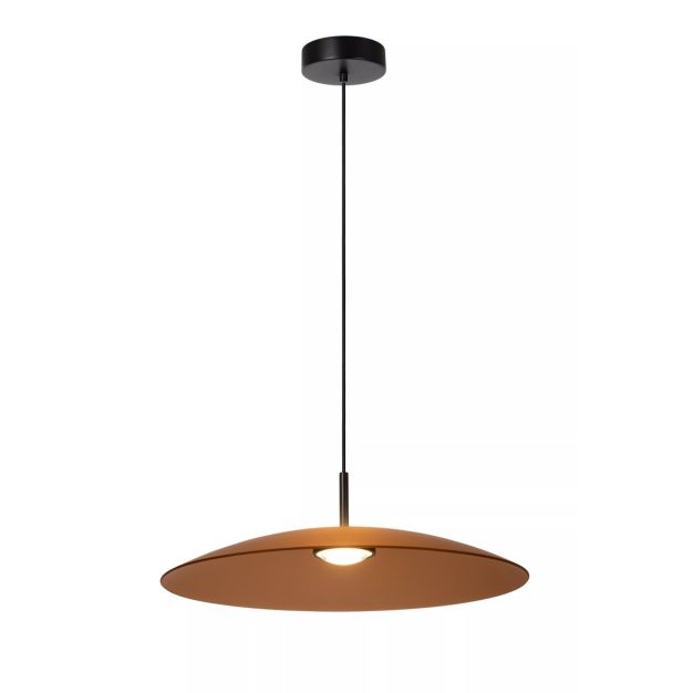 Lucide Menga - lampe suspendue - Ø 60 x 150 cm - 18,6W LED dimmable incl - amber