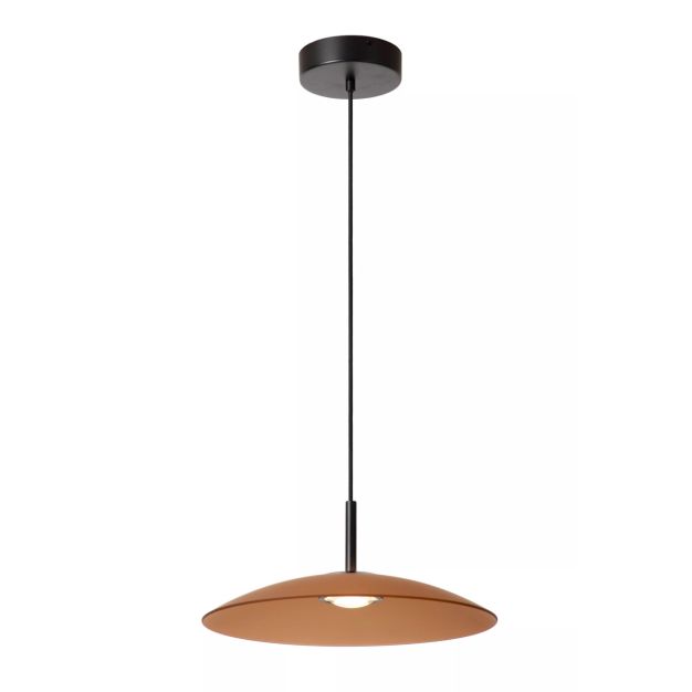 Lucide Menga - lampe suspendue - Ø 40 x 150 cm - 12W LED dimmable incl - amber