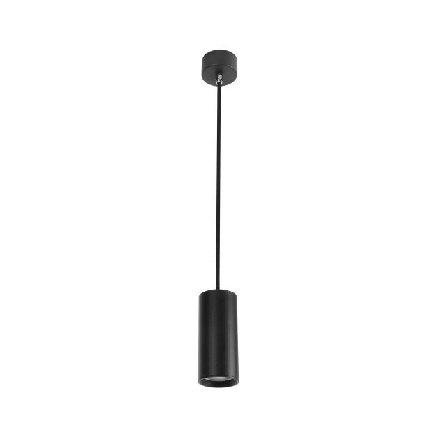 Nova Luce Aila - lampe suspendue - Ø 5,6 x 120 cm - noir sable