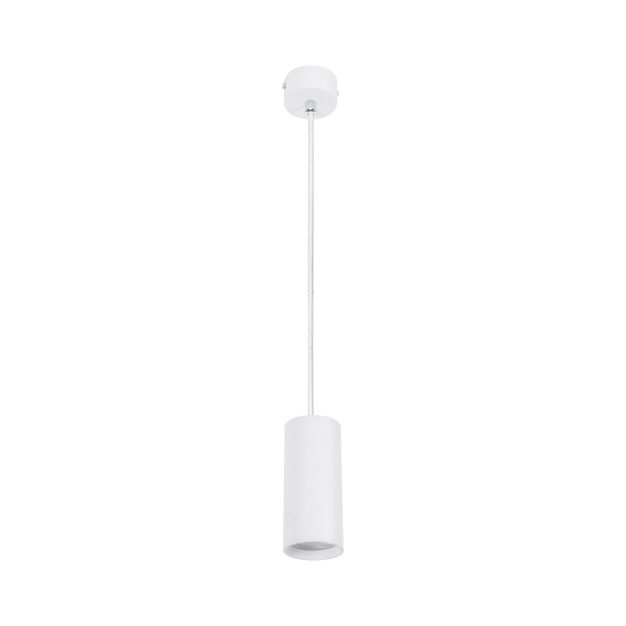 Nova Luce Aila - lampe suspendue - Ø 5,6 x 120 cm - blanc sable