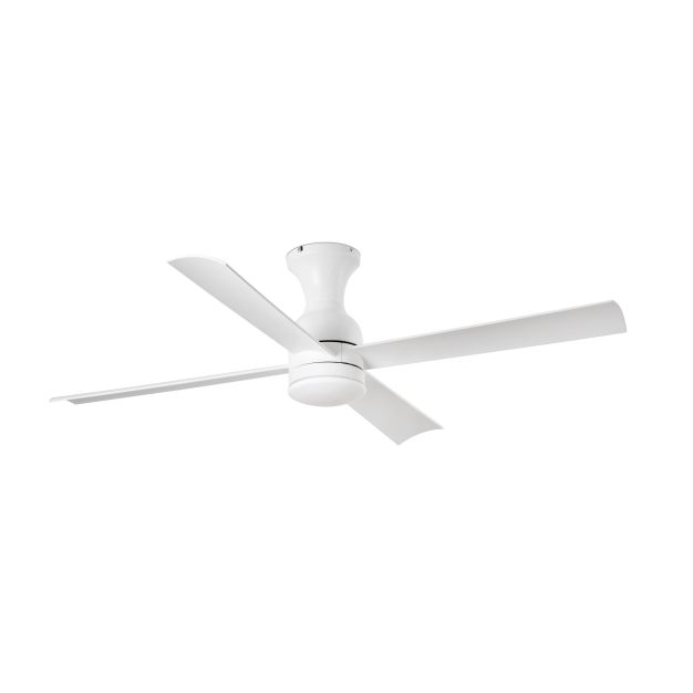 Faro Fraser - ventilateur de plafond avec lumière et télécommande - ventilateur intelligent - Ø 120 cm - 16W LED incl. - blanc mat