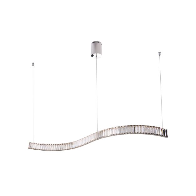 Maxlight Saphir - lampe suspendue - 144 x 29 x 180 cm - 18W LED incl - chrome