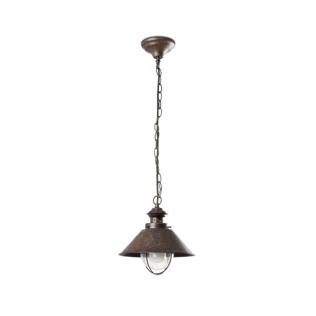 Faro Nautica - lampe suspendue - Ø 34,5 x 108 cm - IP33 - brun rouille