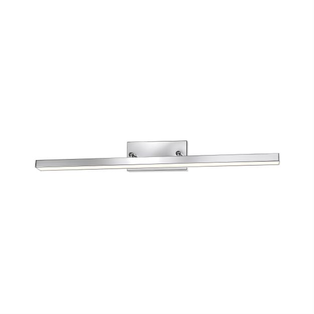 Nova Luce Modena - miroir lumineux - 49 x 7,5 x 6,5 cm - 12W LED incl. - IP44 - chrome