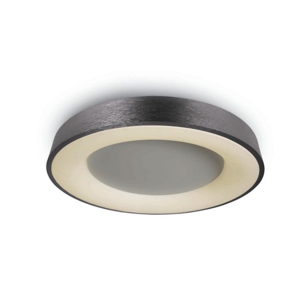 ONE Light Plafo décoratif - plafonnier - Ø 60 x 8,7 cm - 50W LED incl. - anthracite brossé