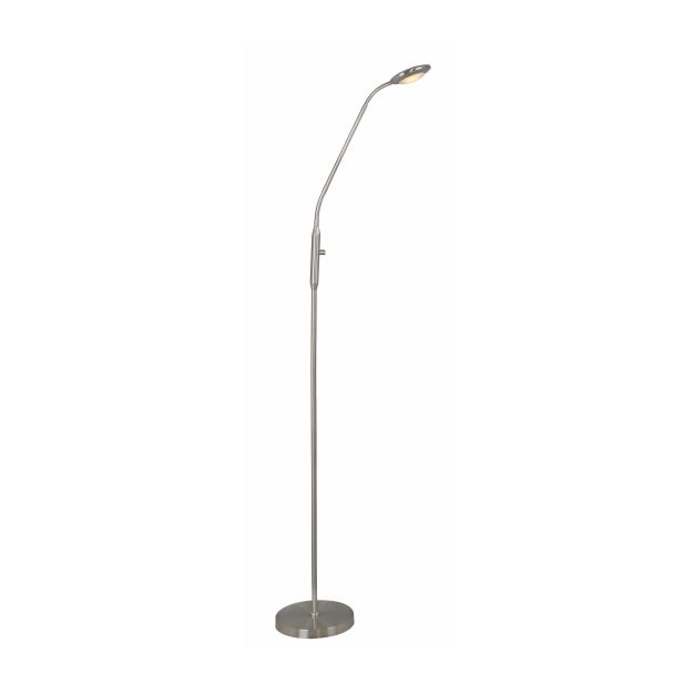 Artdelight UFO - lampadaire - 140 cm - 7W dimmable LED incl - acier mat