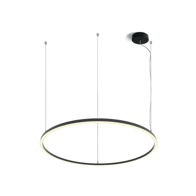 ONE Light LED Circle Rings - lampe suspendue - Ø 127 x 300 cm - 65W LED incl. - noir