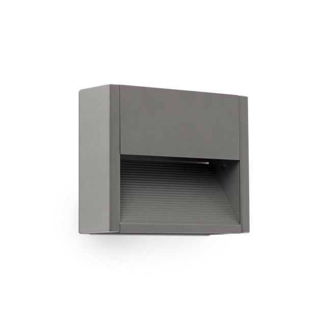 Faro Grada - applique murale - 15,7 x 4,6 x 12,8 cm - 3W LED incl. - IP54 - gris foncé