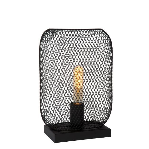 Lucide Mesh - lampe à poser - 33,5 cm - noir