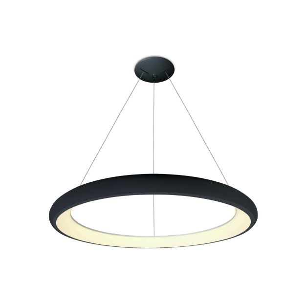 ONE Light LED Suspension Rings - lampe suspendue - Ø 61 x 120 cm - 50W LED incl. - noir