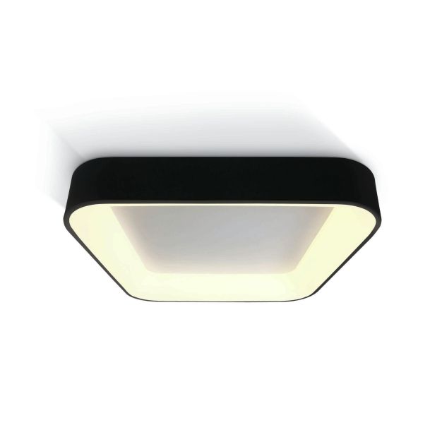 ONE Light LED Decorative Plafo - plafonnier - 60 x 60 x 11 cm - 50W LED incl. - noir