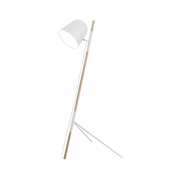 Artdelight Sensa - lampadaire - 150 cm - blanc et marron clair