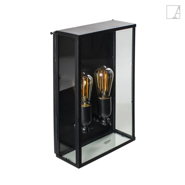 Authentage Vitrine Normal - applique d'extérieur 2L - 25 x 10 x 40 cm - IP43 - bronze