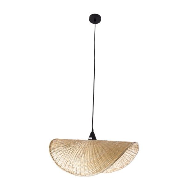 Maxlight Koshi - lampe suspendue - 60 x 32 x 120 cm - noir et marron clair