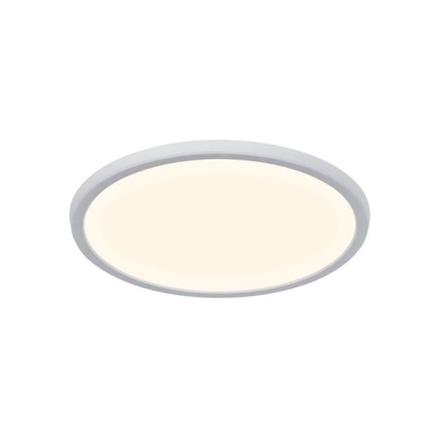 Nordlux Smart Oja - plafonnier - éclairage intelligent - Ø 29,4 x 2,3 cm - 15W LED incl - 2700K-6500K - blanc