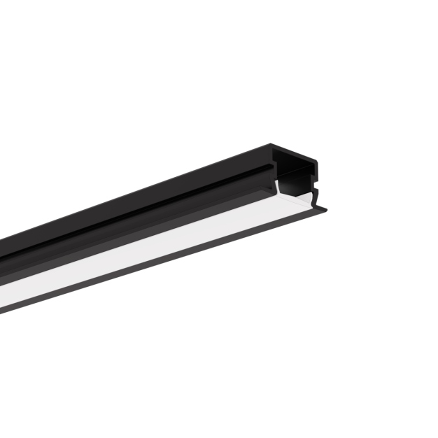 KLUS PDS-NK - Profilé LED - 1,2 x 1,62 cm - longueur 200cm - noir