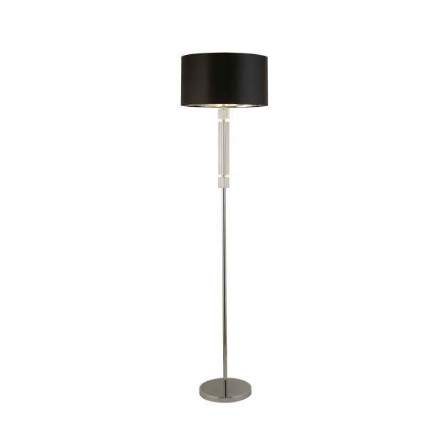 Searchlight Floor - lampadaire - Ø 40 x 158,5 cm - noir et chrome