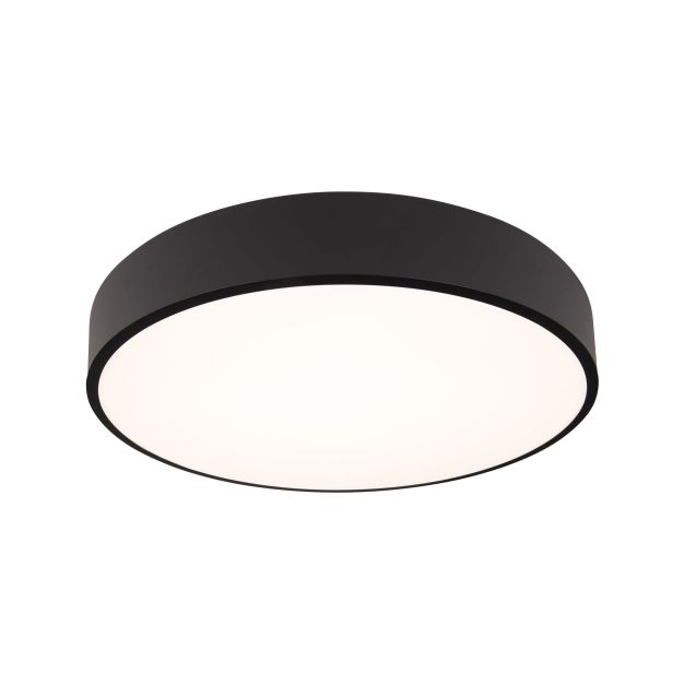 Maxlight Roundy - plafonnier - Ø 45 x 7 cm - 36W LED dimmable incl. - IP54 - noir