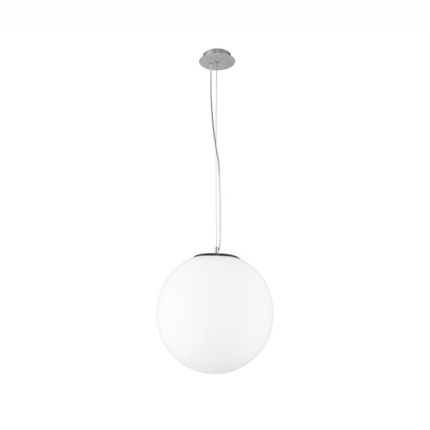 Nova Luce Nevoso - lampe suspendue - Ø 30 x 130 cm - opale