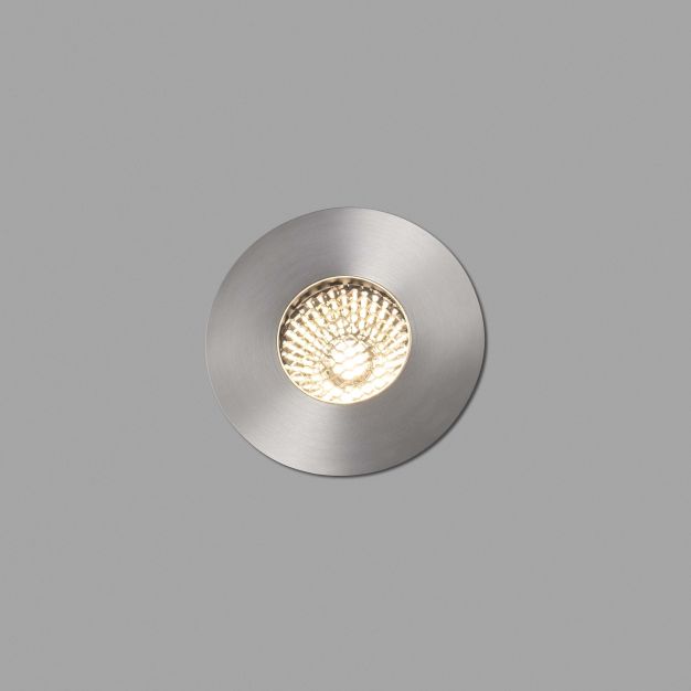 Faro Grund - spot rond pour l'extérieur - Ø 80 mm, Ø 60 mm à encastrer - 7W LED incl. - IP67 - acier inoxydable satiné - couleur de lumière blanc chaud (2700K)