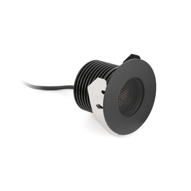 Faro Grund - spot rond pour l'extérieur - Ø 92 mm, Ø 68 mm à encastrer - 13W LED incl. - IP67 - noir