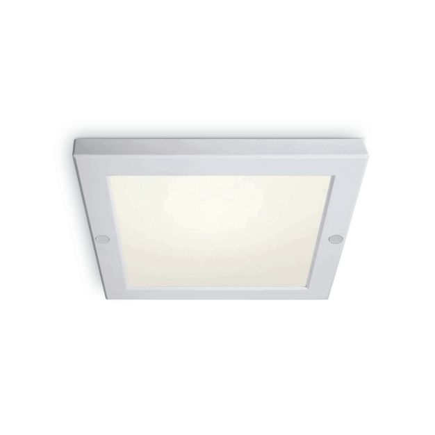 ONE Light Ultra Slim LED Panel Plafo - plafonnier - 22 x 22 x 1,8 cm - 18W LED incl. - IP40 - blanc - couleur de lumière blanc chaud