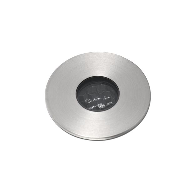 Faro Grund - spot rond pour l'extérieur - Ø 37 mm, Ø 32 mm à encastrer - 2W LED incl. - IP67 - acier inoxydable satiné - couleur de lumière blanc chaud (3000K)