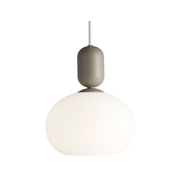 Nordlux Notti - lampe suspendue - Ø 20 x 223,8 cm - gris et blanc