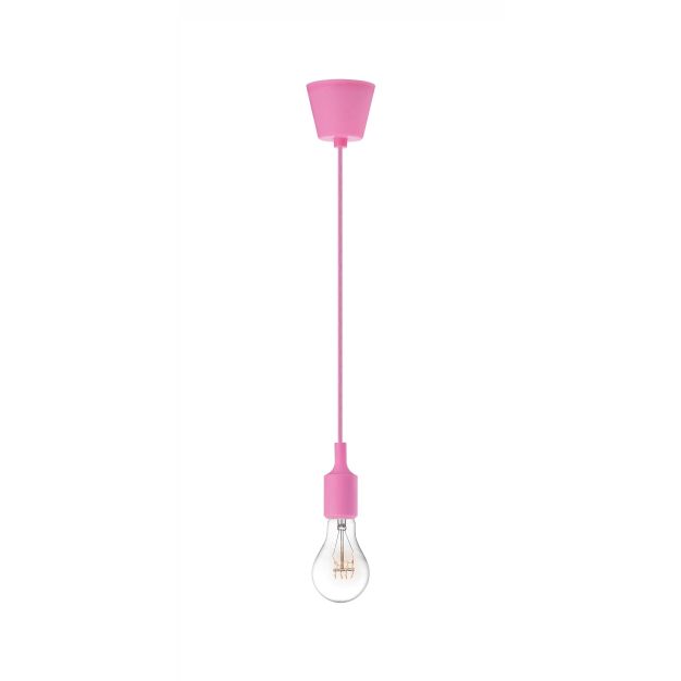 Nova Luce Swing - lampe suspendue - Ø 4,5 x 100 cm - rose