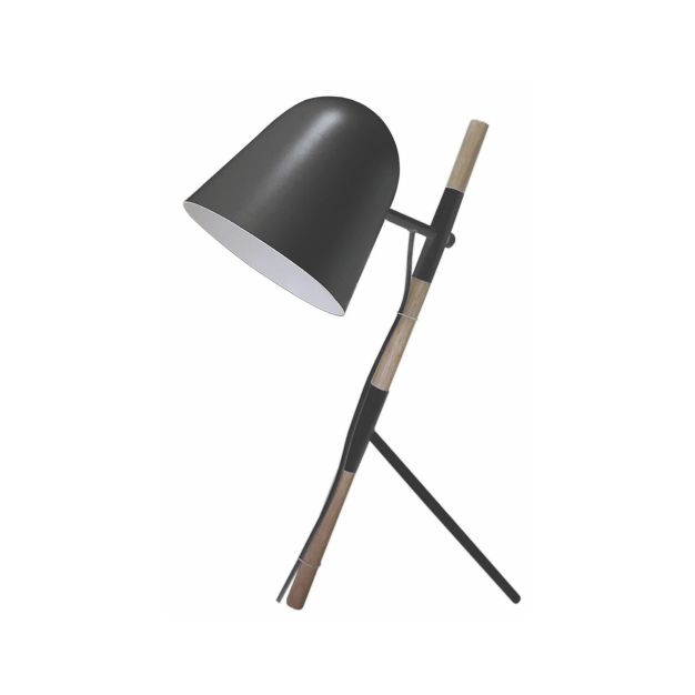 Artdelight Sensa - lampe à poser - 26 x 54 cm - noir et marron clair