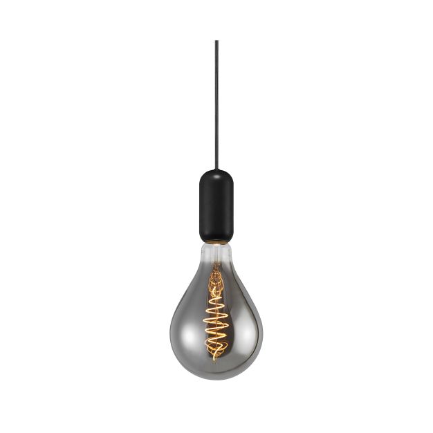 Nordlux Notti - lampe suspendue - Ø 6 x 212,5 cm - noir et moka