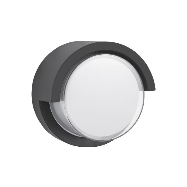 Nova Luce Max - applique murale extérieure - Ø 16 x 10 cm - 12W LED incl - IP65 - gris foncé