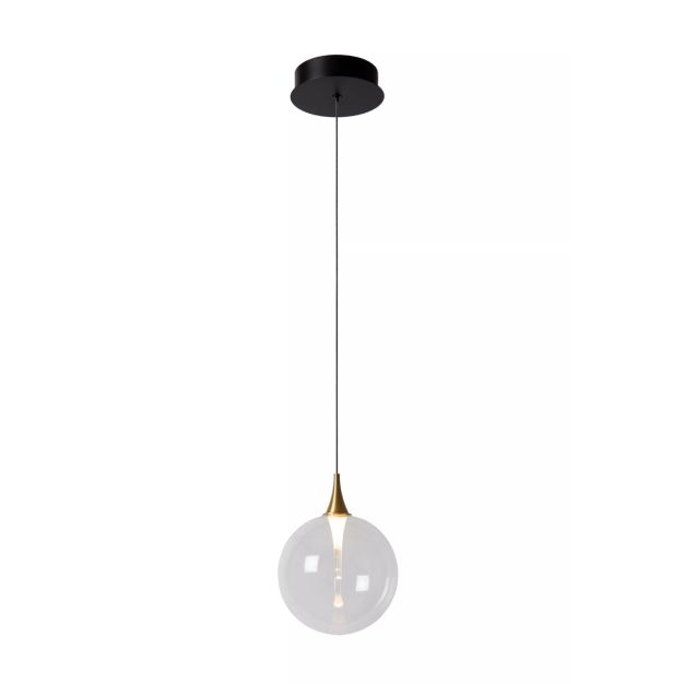 Lucide Gisela - lampe suspendue - Ø 16 x 150 cm - 5W LED incl - transparent