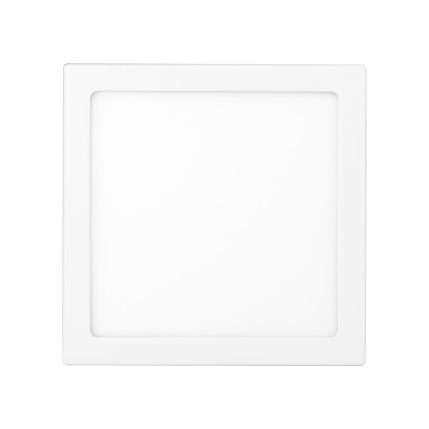 Nova Luce Panel - spot encastré - 23 x 23 x 3 cm - 18W LED incl. - blanc - couleur de lumière blanche