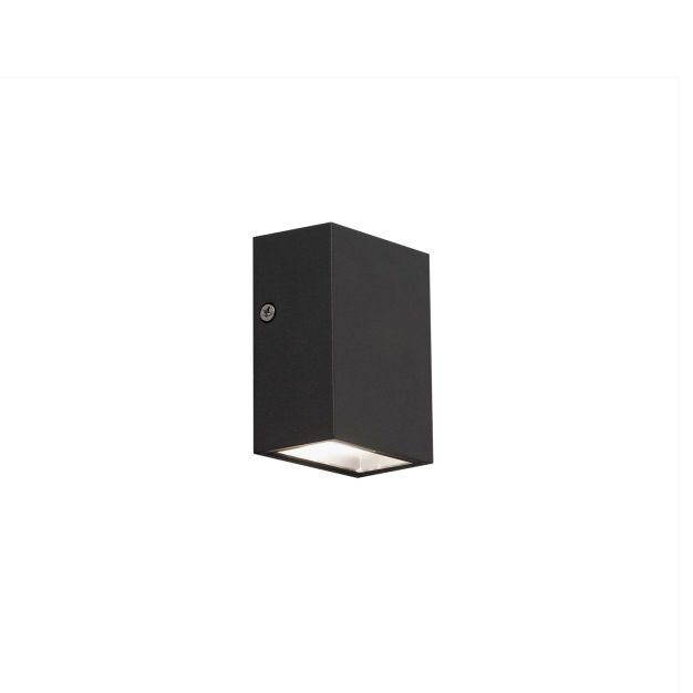 Faro Canon - applique murale - 6 x 4 x 8,5 cm - 4W LED incl. - IP44 - gris foncé