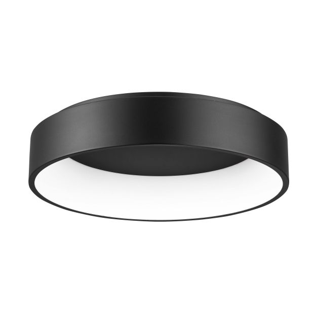 Nova Luce Rando - plafonnier - Ø 60 x 13 cm - 42W LED incl. - noir