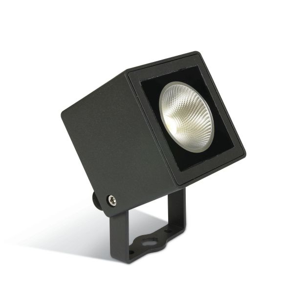 ONE Light Garden Square Spots - spot de sol sur piquet - 8 x 7 x 11,7 cm - 7W LED incl. - IP65 - anthracite