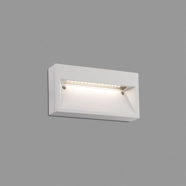 Faro Path - applique murale - 20,2 x 4,2 x 10,5 cm - 9W LED incl. - IP44 - blanc mat