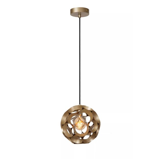 Lucide Hannelore - lampe suspendue - Ø 30 x 163 cm - or