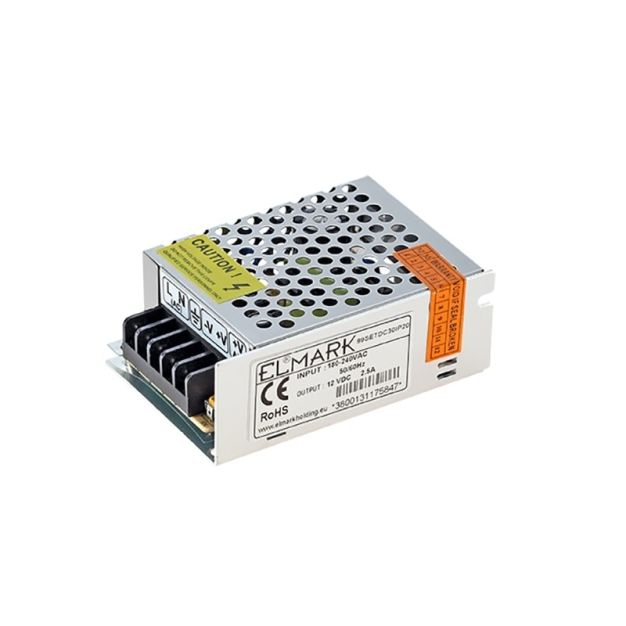 Driver DC Elmark - 12Vdc / 230Vac - IP20 - 36W