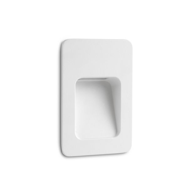 Faro Nase - applique encastrée - 9 x 5,7 x 13,5 cm - 3W LED incl. - IP44 - blanc mat