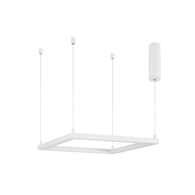 Nova Luce Eterna - lampe suspendue - 50 x 50 x 120 cm - 30W LED dimmable incl. - blanc sable