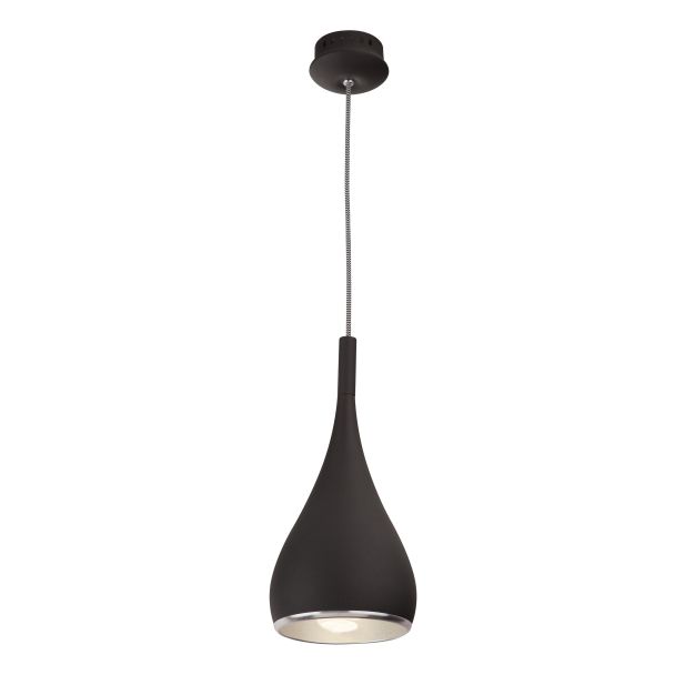 Maxlight Vigo - lampe suspendue - Ø 16 x 120 cm - noir