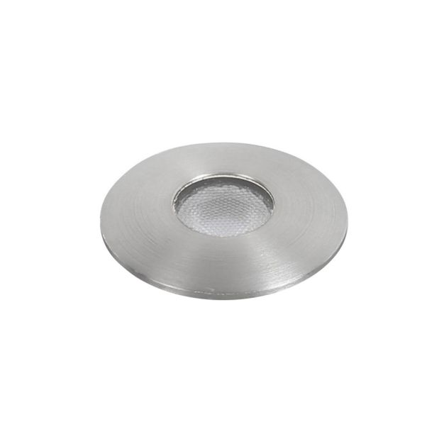 Nova Luce Bang - spot extérieur au sol - Ø 37 mm, Ø 32 mm à encastrer - 1W LED incl. - IP67 - nickel satiné