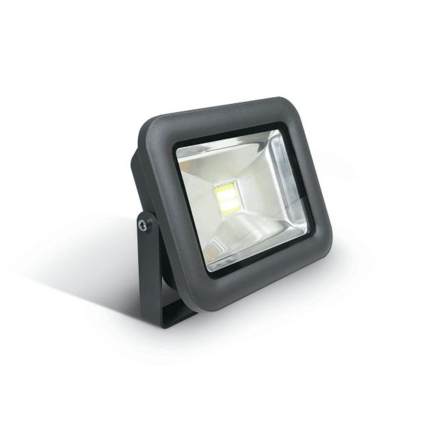 ONE Light COB LED Slim Floodlights - projecteur - 15,7 x 5,2 x 12,1 cm - 10W LED incl. - IP65 - anthracite - couleur de lumière blanche